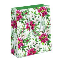 Weihnachten Geschenktasche A5-Format Christmas florals...
