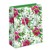 Weihnachten Geschenktasche A5-Format Christmas florals...