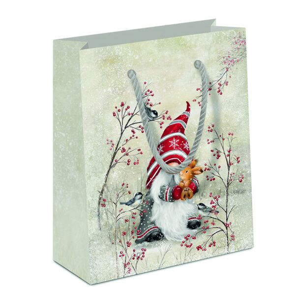 Weihnachten Geschenktasche A5-Format Dwarf hug Weihnachtswichtel Zwerge