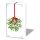 Weihnachten Taschentücher Mistletoe with bow white Mistelzweigkranz