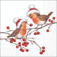 Weihnachten Cocktail Servietten 25x25 cm 3-lagig 20...