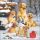 Weihnachten Cocktail Servietten 25x25 cm 3-lagig 20 Servietten Golden retriever puppies Hunde