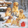 A-2026 Weihnachten Cocktail Servietten 25x25 cm 3-lagig 20 Servietten Golden retriever puppies Hunde