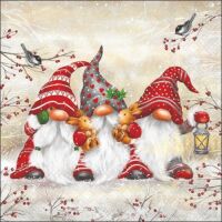 Weihnachten Cocktail Servietten 25x25 cm 3-lagig 20...