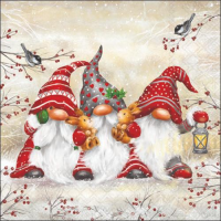 Weihnachten Cocktail Servietten 25x25 cm 3-lagig 20...