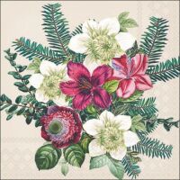 Weihnachten Cocktail Servietten 25x25 cm 3-lagig 20...
