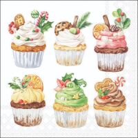Weihnachten Cocktail Servietten 25x25 cm 3-lagig 20...