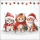 Weihnachten Cocktail Servietten 25x25 cm 3-lagig 20 Servietten Funny cute kittens Kitten mit Weihanchtsmützen