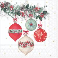Weihnachten Cocktail Servietten 25x25 cm 3-lagig 20...