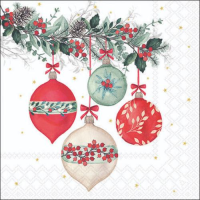 Weihnachten Cocktail Servietten 25x25 cm 3-lagig 20...