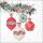 Weihnachten Cocktail Servietten 25x25 cm 3-lagig 20 Servietten Berry baubles white