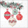 Weihnachten Cocktail Servietten 25x25 cm 3-lagig 20 Servietten Berry baubles white