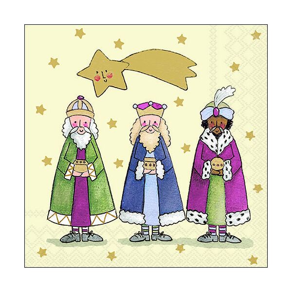 Weihnachten Servietten 33x33 cm 3-lagig 20 Servietten Three wise kings