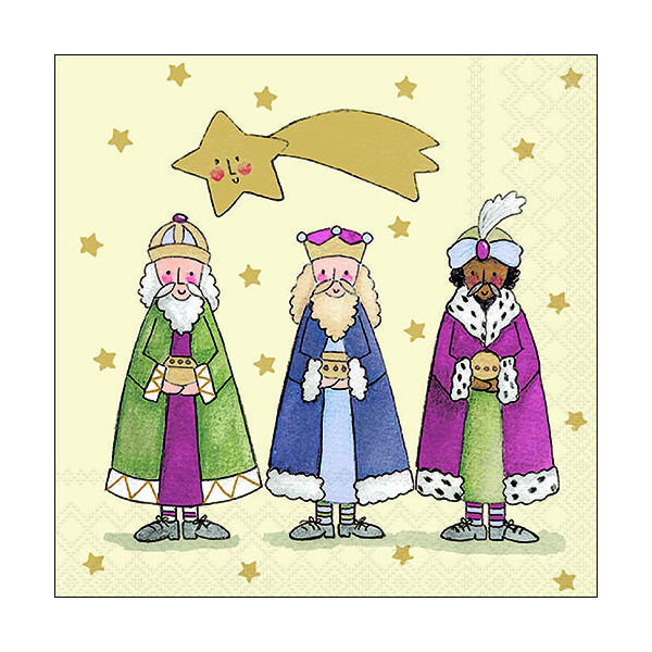Weihnachten Servietten 33x33 cm 3-lagig 20 Servietten Three wise kings