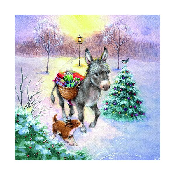 Weihnachten Servietten 33x33 cm 3-lagig 20 Servietten Gifts delivery