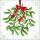Weihnachten Servietten 33x33 cm 3-lagig 20 Servietten Mistletoe with bow white Mistelzweig