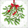 Weihnachten Servietten 33x33 cm 3-lagig 20 Servietten Mistletoe with bow white Mistelzweig