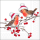 Weihnachten Servietten Lunch 33x33 cm 3-lagig 20 Servietten Christmas robins white Rotkehlchen mit Weihnachtsmütze
