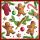 Weihnachten Servietten 33x33 cm 3-lagig 20 Servietten Gingerbread cookies Lebkuchen