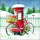 Weihnachten Servietten 33x33 cm 3-lagig 20 Servietten Delivery bike
