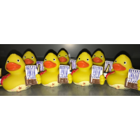 Sylt CityDuck® Quietscheente Badeente Strandkorb Champagner ca. 8 cm gross