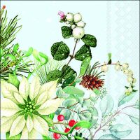 Weihnachten Servietten 33x33 cm 20 Servietten White...