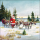 A-2026 Weihnachten Servietten 33x33 cm 3-lagig 20 Servietten Santa with his reindeers