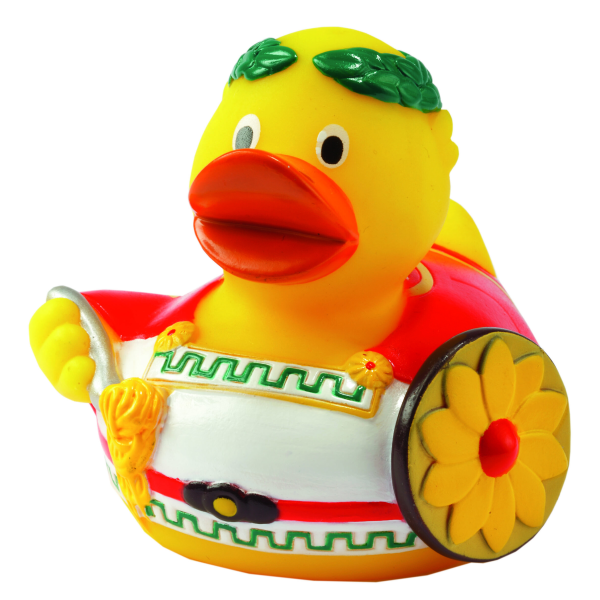 Rom Ente CityDuck® Italien Quietscheente Badeente ca. 8 cm gross