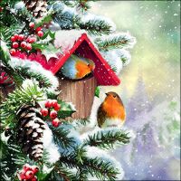 Weihnachten Servietten 33x33 cm 3-lagig 20 Servietten...