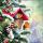 Weihnachten Servietten 33x33 cm 3-lagig 20 Servietten House with robins