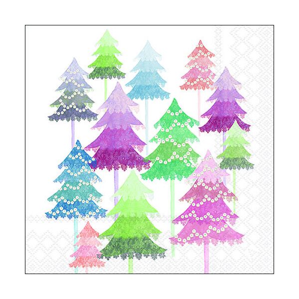 Weihnachten Servietten 33x33 cm 3-lagig 20 Servietten Watercolour trees
