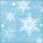 Weihnachten Servietten 33x33 cm 3-lagig 20 Servietten Snowflakes blue
