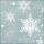 Weihnachten Servietten 33x33 cm 3-lagig 20 Servietten Snowflakes silver