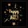 Silvester Servietten 33x33 cm 3-lagig 20 Servietten New Year glitter black Neues Jahr