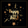 Silvester Servietten 33x33 cm 3-lagig 20 Servietten New Year glitter black Neues Jahr