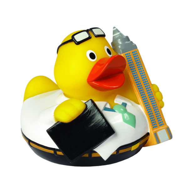 Frankfurt Ente CityDuck® "Frankfurt" Quietscheente Badeente ca. 8 cm gross