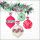 Weihnachten Servietten 33x33 cm 3-lagig 20 Servietten Berry baubles white