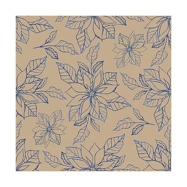 Weihnachten Servietten 33x33 cm 3-lagig 20 Servietten Poinsettia outline black