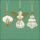 A Weihnachten Servietten 33x33 cm 3-lagig 20 Servietten Paper ornaments sage