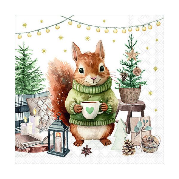 Weihnachten Servietten 33x33 cm 3-lagig 20 Servietten Wooly