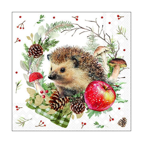 Servietten 33x33 cm 3-lagig 20 Servietten Spikey Igel