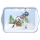 Weihnachten Tray Melamine Tablett 13x21 cm Ski hut