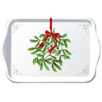 Weihnachten Tray Melamine Tablett 13x21 cm Mistletoe with...