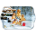 A Weihnachten Tray Melamine Tablett 13x21 cm Golden retriever puppies