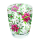 Weihnachten Wasserglas bedruckt Christmas florals Weihnachtsstern