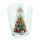 A Weihnachten Wasserglas bedruckt Decorated Christmas tree Weihnachtsbaum