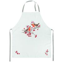 Weihnachten Schürze 70x85 cm Apron Christmas robins...