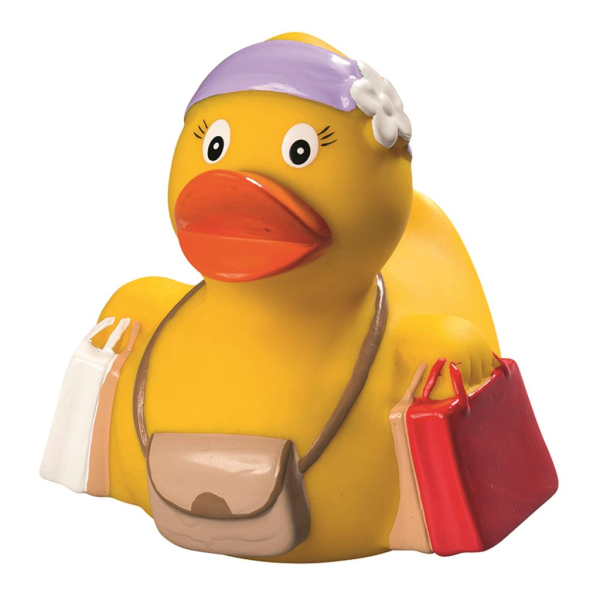 Shopping Hobbyente Quietscheente Badeente ca. 8 cm gross