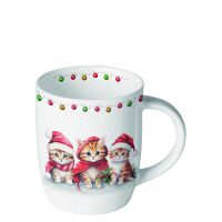 A Weihnachten Becher 0.2 L Funny cute kittens Kitten mit...