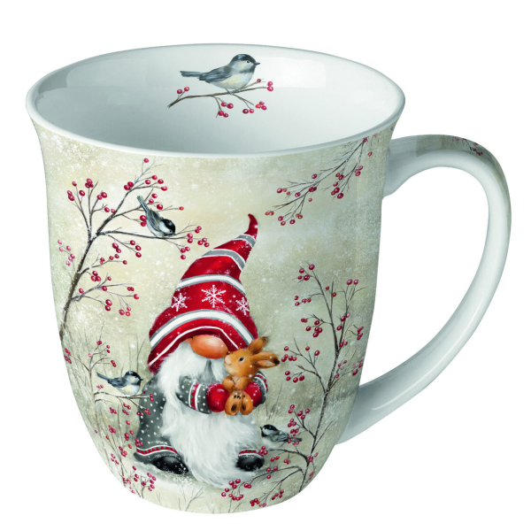 Weihnachten Becher Mug 0.4 L Ø 10 cm x H 10,5 cm Dwarf hug Wichtelumarmung